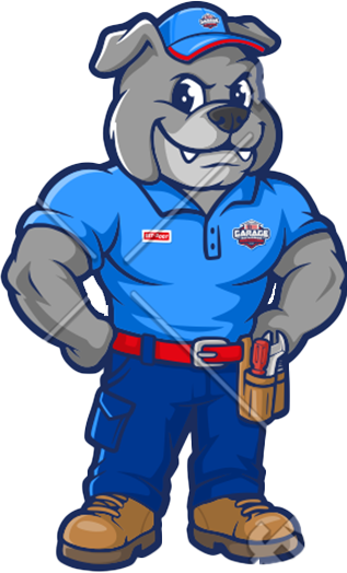Garage Repairmen Mascot - Schedule Service Today